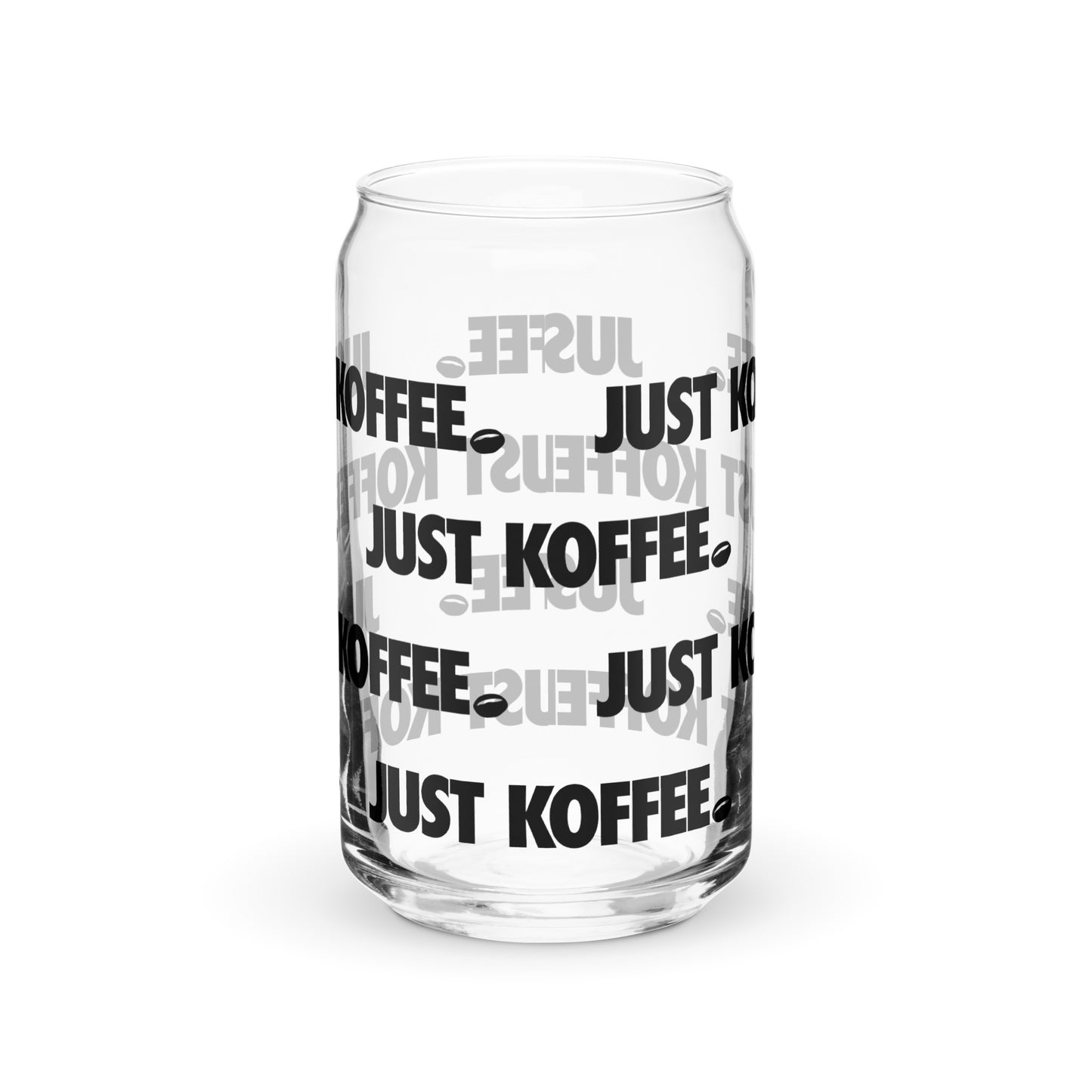 Just Koffee kold brew glass